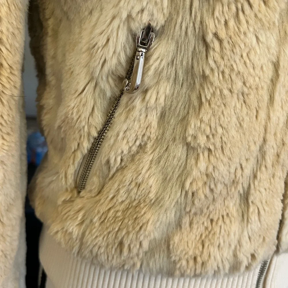 Vintage Juicy Couture Faux Fur Hoodie Coat ASO Lorelai Gilmore Girls - Picture 11 of 14